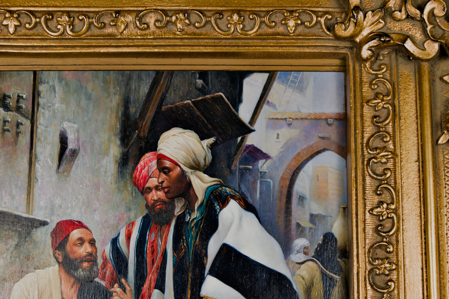 CHARLES WILDA (ZUGEFÜGT AN „SOLER“) | ORIENTALISTISCHE SZENE „EIN VERKAUF ABSCHLUSS“ | GENRE-GEMÄLDE DES 19. JAHRHUNDERTS | ÖL AUF LEINWAND