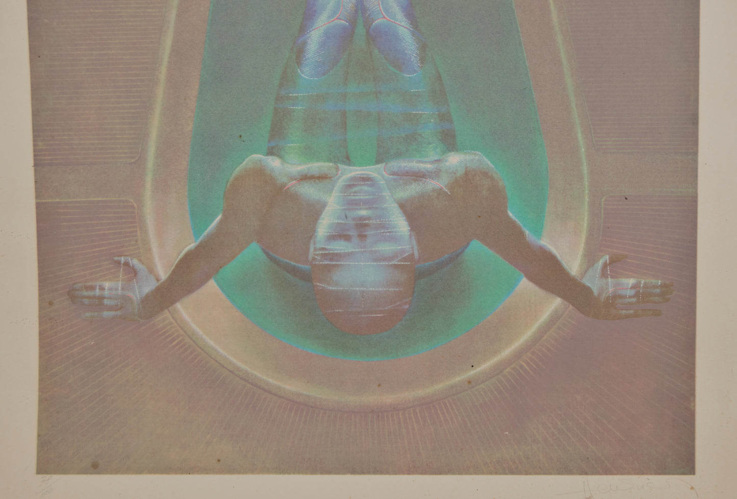 MICHEL HENRICOT | LA DAME DANS LE BAIN | REALISMO FANTÁSTICO | SERIGRAFÍA