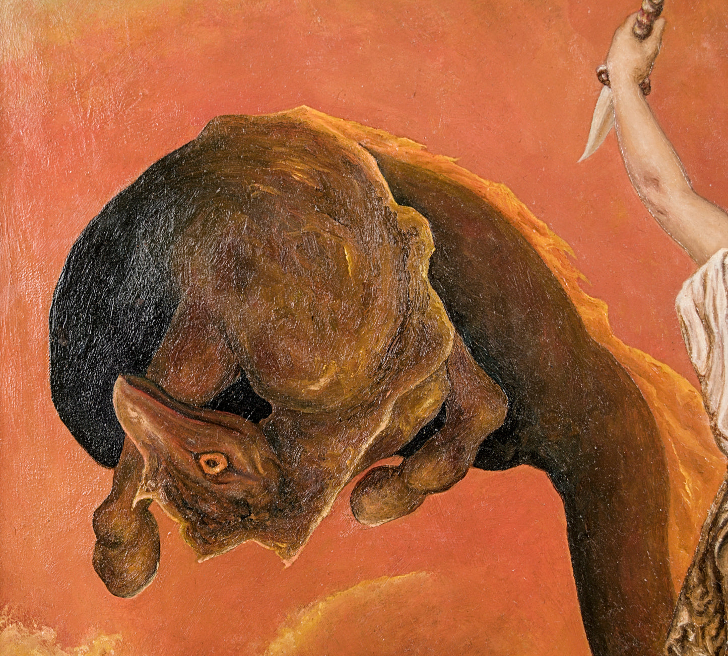 Francisco Benítez | Escena Mitológica (El Sacrificio) (2009) | Óleo | Neofiguración y Surrealismo