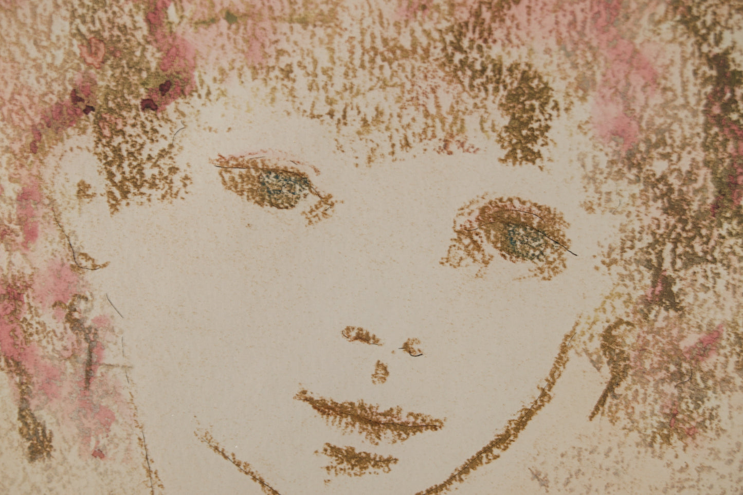 CARME NAVARRA PRUNA | LA DULZURA DE LA MIRADA (RETRATO DE JOVEN CON FLORES) | RETRATO CONTEMPORÁNEO | TÉCNICA MIXTA