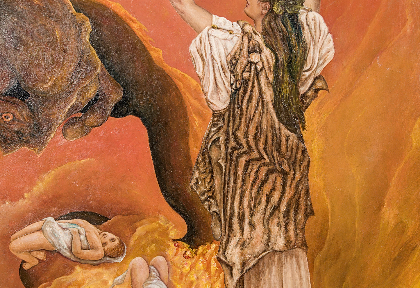 Francisco Benítez | Escena Mitológica (El Sacrificio) (2009) | Óleo | Neofiguración y Surrealismo