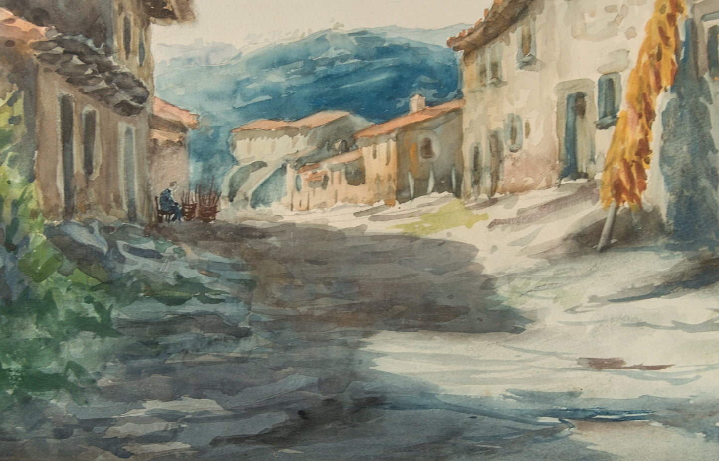 Fonportal | Calle al Sol en Mont-roig del Camp | Acuarela sobre Papel