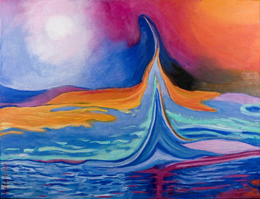 Heber Luis Gil , "Anomalía en el Mar del Japón" , Óleo sobre Lienzo , 2015