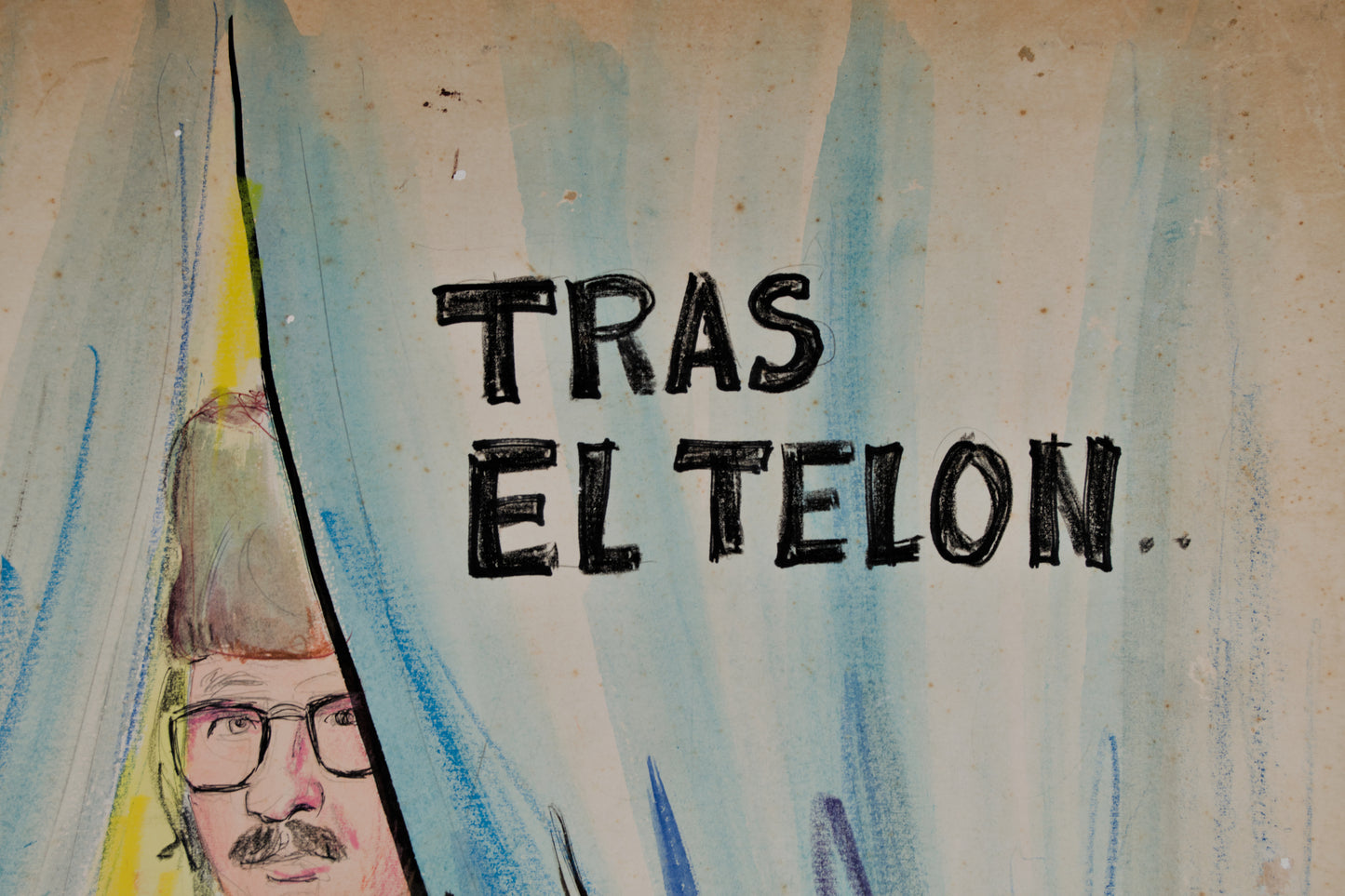 ROFER (ROBERTO FERNÁNDEZ) | TRAS EL TELÓN (CRÓNICA SOVIÉTICA) | ILUSTRACIÓN ORIGINAL DE PRENSA | TÉCNICA MIXTA