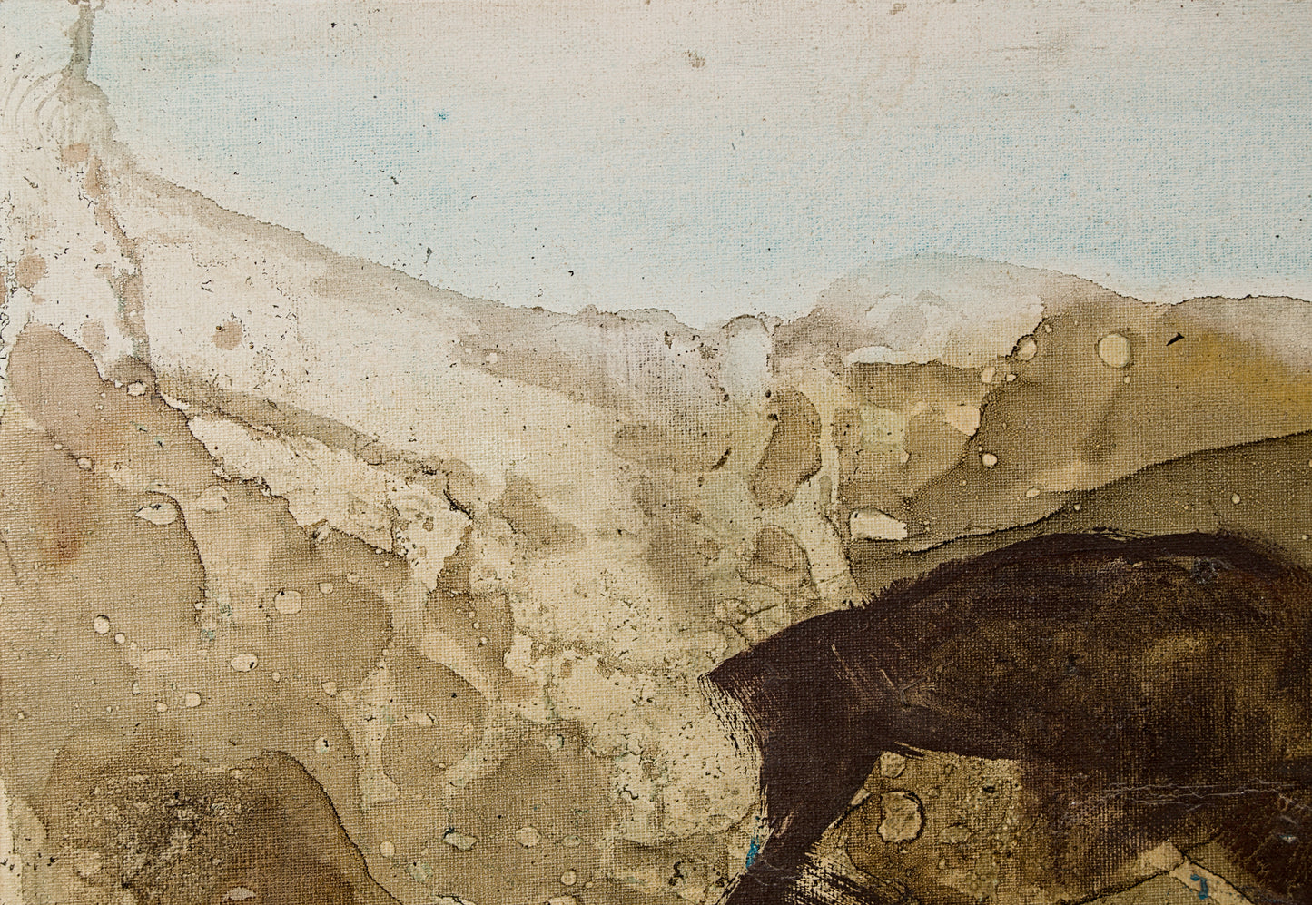 Manini | Paisaje Informal (c. 1981) | Técnica Mixta sobre Lienzo | Informalismo Matérico