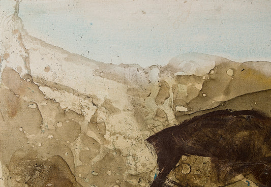 Manini | Paisaje Informal (c. 1981) | Técnica Mixta sobre Lienzo | Informalismo Matérico
