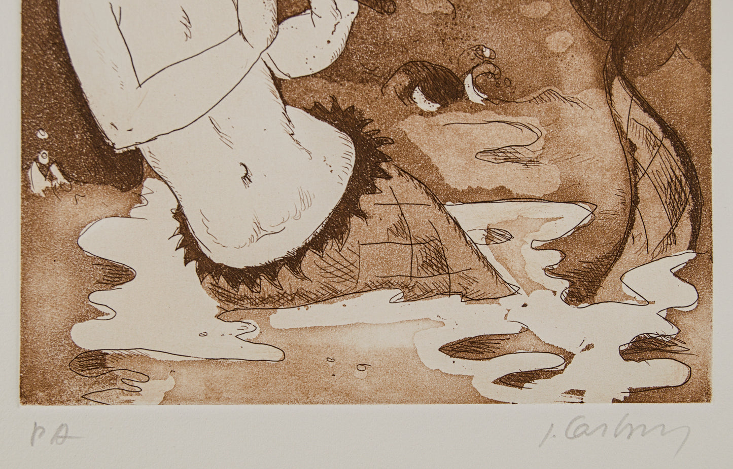 J. CARBONELL | LA SIRENA Y EL VELERO (MITOLOGÍA) | PRUEBA DE AUTOR (P.A.) | EDICIÓN BANCA MAS SARDÀ