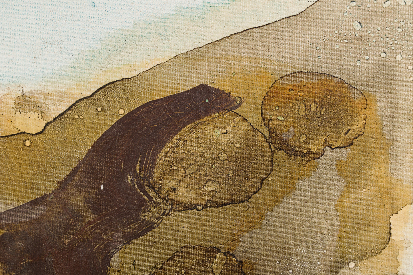 Manini | Paisaje Informal (c. 1981) | Técnica Mixta sobre Lienzo | Informalismo Matérico