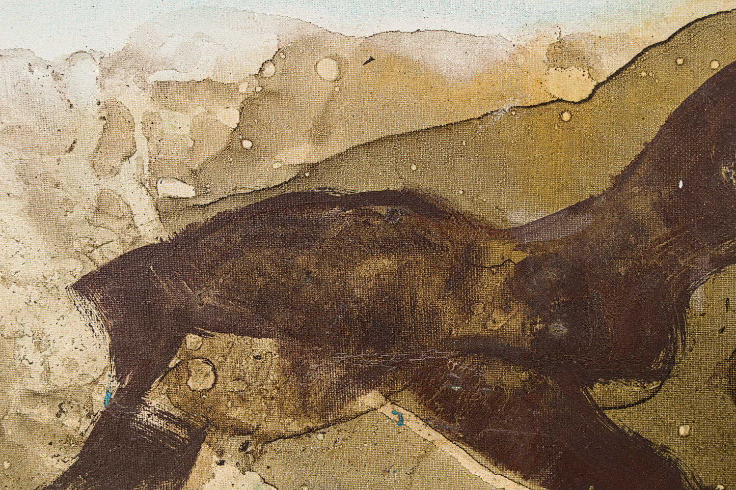 Manini | Paisaje Informal (c. 1981) | Técnica Mixta sobre Lienzo | Informalismo Matérico