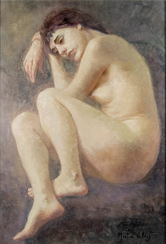 Montse Valdés | Figura Femenina (c. 1995) | Óleo Original de su Primera Etapa