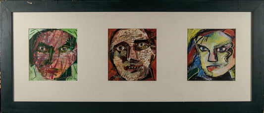 Rein de Lege | Tríptico de Retratos Expresionistas | Técnica Mixta | 1998