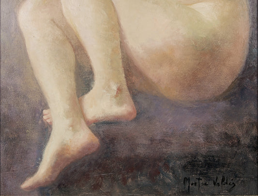 Montse Valdés | Figura Femenina (c. 1995) | Óleo Original de su Primera Etapa