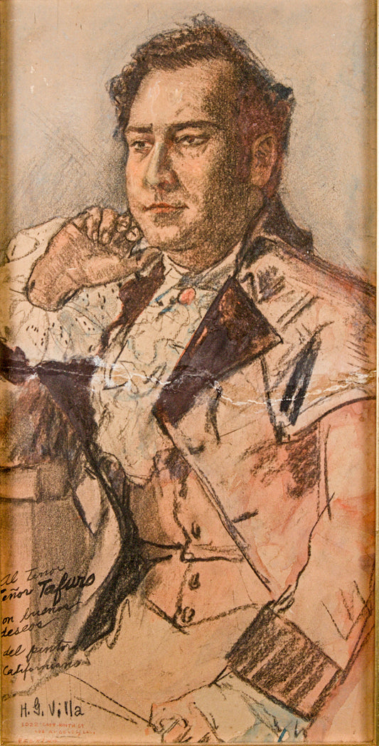 Hernando G. Villa | Retrato del tenor Franco Tafuro | Técnica mixta