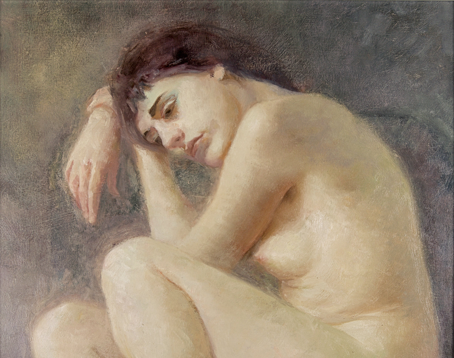 Montse Valdés | Figura Femenina (c. 1995) | Óleo Original de su Primera Etapa