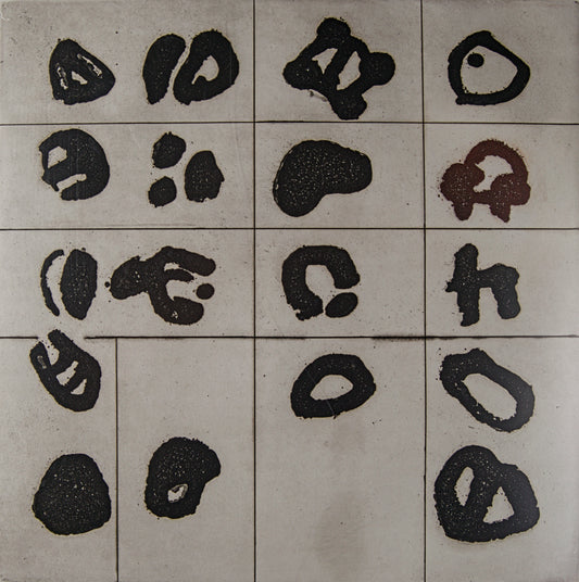 HERNÁN ARDILA | COMPOSICIÓN ABSTRACTA (2003) | GRABADO CONTEMPORÁNEO | AGUAFUERTE Y PUNTA SECA