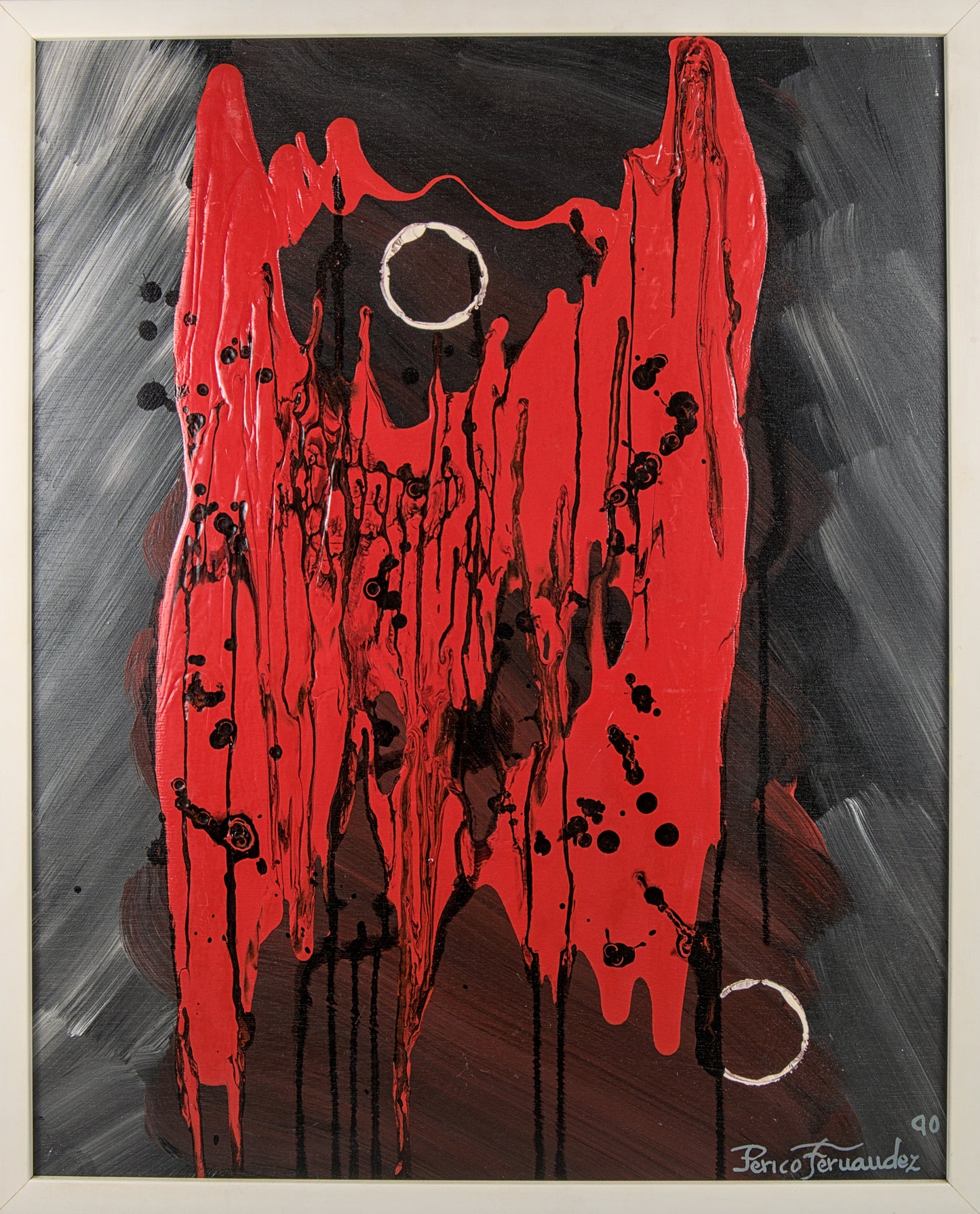 Perico Fernández | Abstracción Visceral | Técnica Mixta sobre Soporte Rígido | 1990