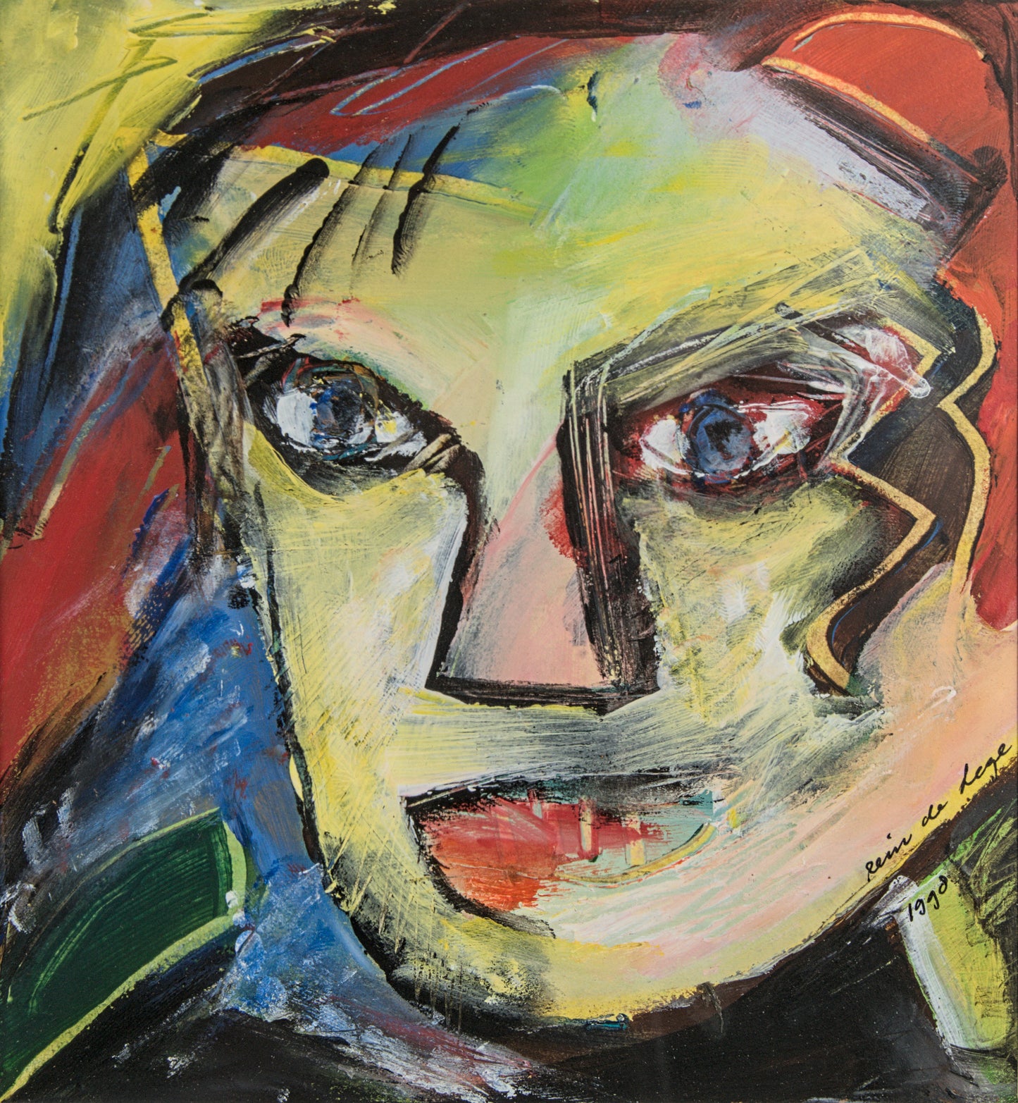 Rein de Lege | Tríptico de Retratos Expresionistas | Técnica Mixta | 1998