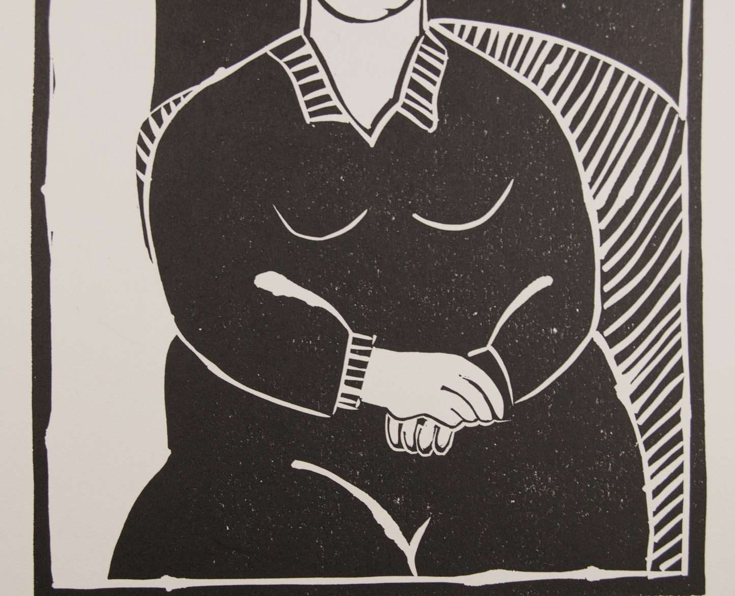 ANTONIO SANTOS | RETRATO DE MUJER (4/20) | LINOGRABADO ORIGINAL | GRÁFICA CONTEMPORÁNEA
