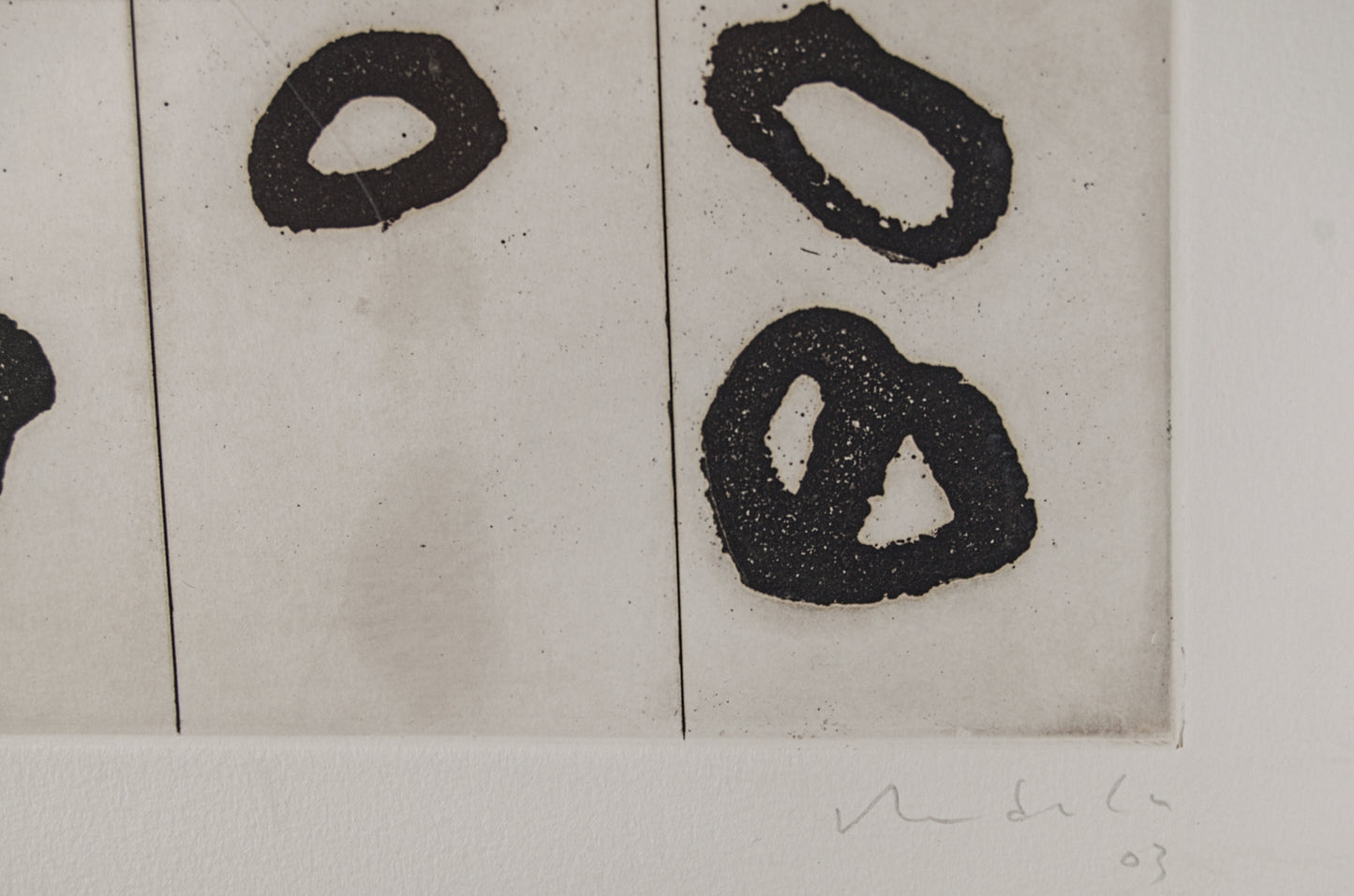 HERNÁN ARDILA | COMPOSICIÓN ABSTRACTA (2003) | GRABADO CONTEMPORÁNEO | AGUAFUERTE Y PUNTA SECA