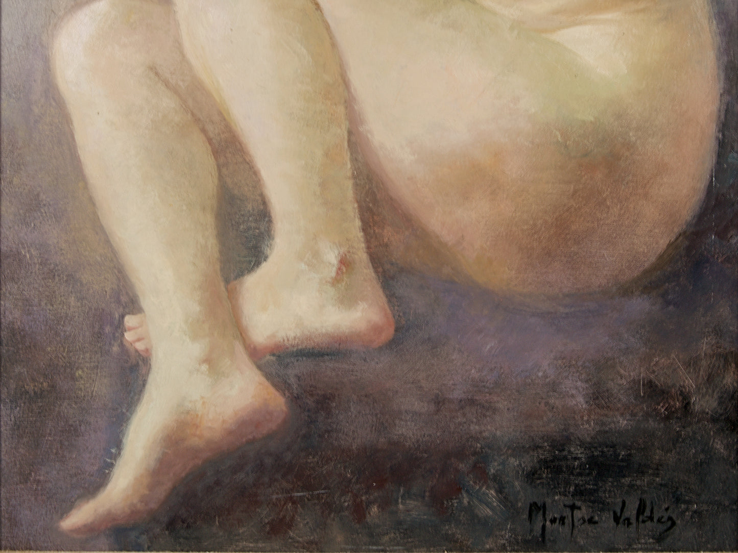 Montse Valdés | Figura Femenina (c. 1995) | Óleo Original de su Primera Etapa