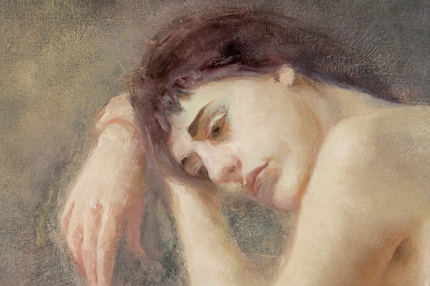 Montse Valdés | Figura Femenina (c. 1995) | Óleo Original de su Primera Etapa