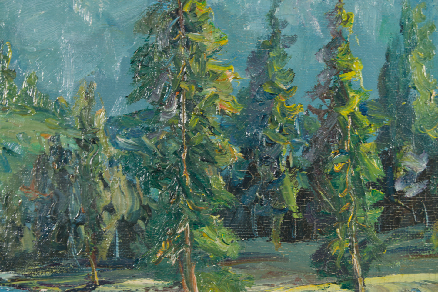 ESTEBAN GRUNWALD ALSGE | WINTERLANDSCHAFT MIT SCHNEE | UNGARISCH-SPANISCHE SCHULE (20. JAHRHUNDERT) | ÖL AUF LEINWAND