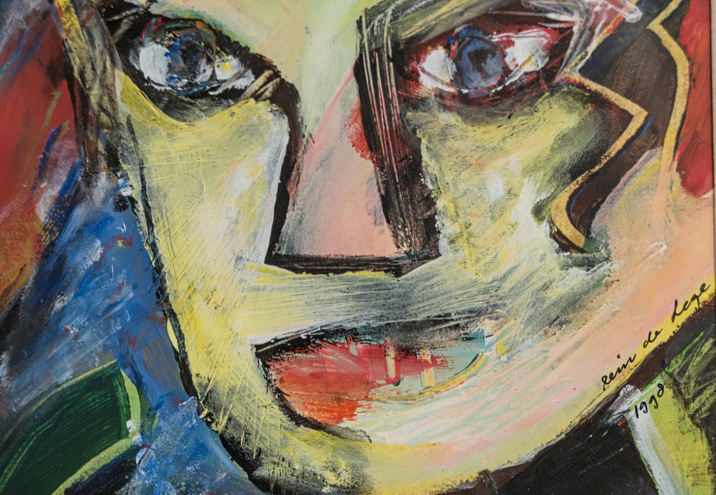 Rein de Lege | Tríptico de Retratos Expresionistas | Técnica Mixta | 1998