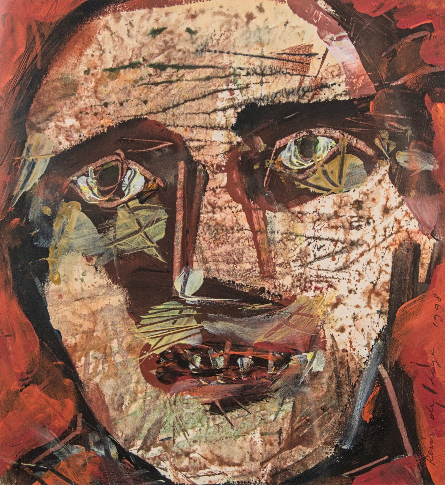 Rein de Lege | Tríptico de Retratos Expresionistas | Técnica Mixta | 1998