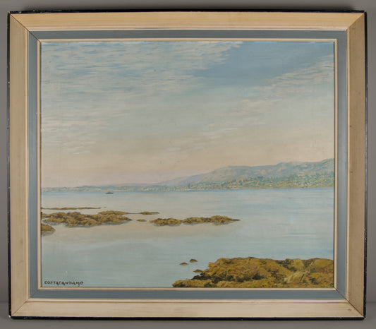 BALBINO COSTA | ANSICHT EINER RUHIGEN RIA | ATMOSPHÄRISCHES LICHT | ÖL AUF LEINWAND