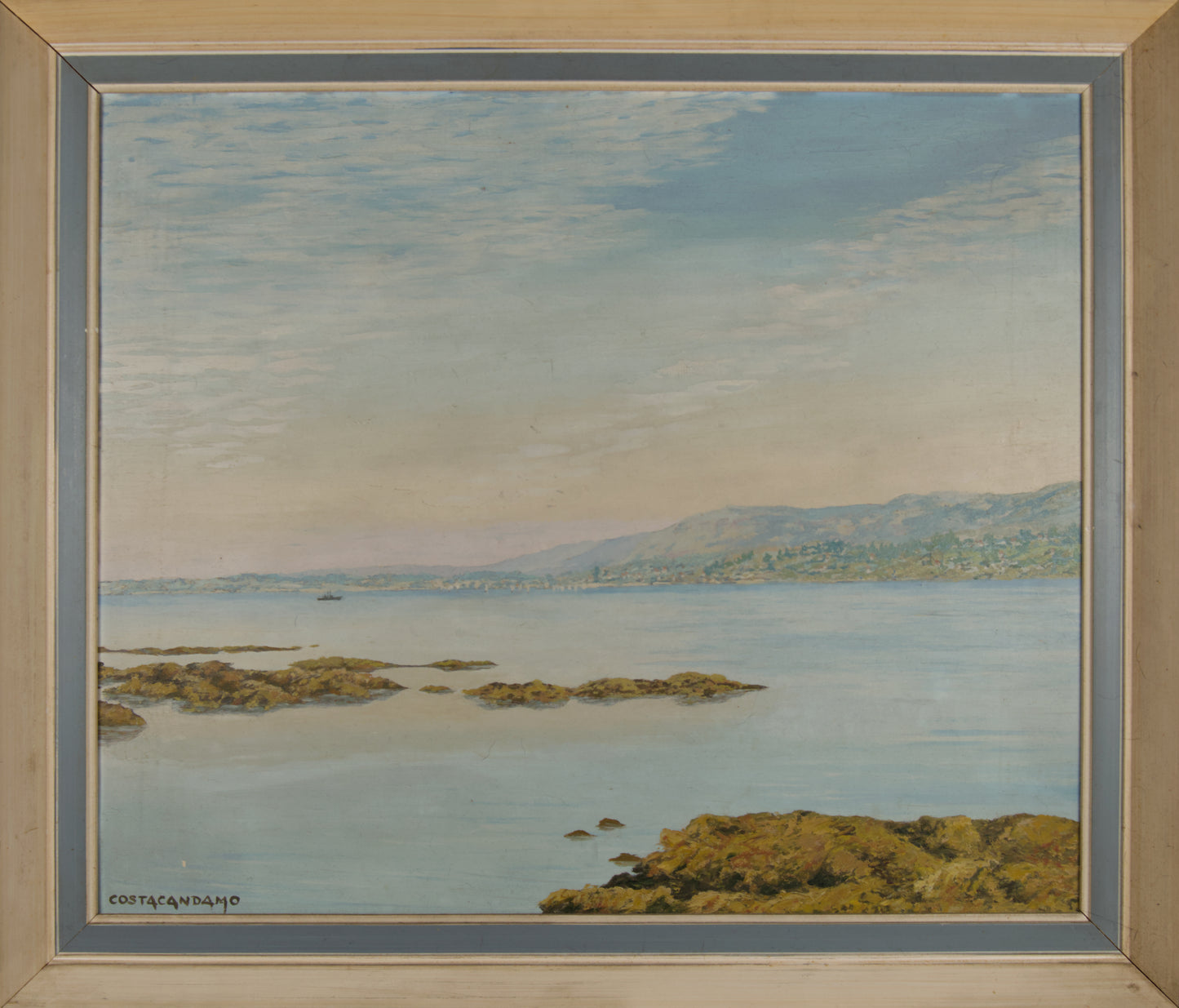 BALBINO COSTA | ANSICHT EINER RUHIGEN RIA | ATMOSPHÄRISCHES LICHT | ÖL AUF LEINWAND