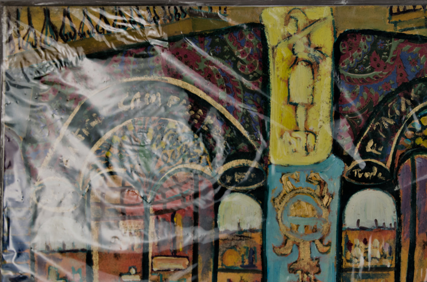 LOURDES MOJICA | ANTIGA CASA FIGUERES (BARCELONA) | EXPRESIONISMO URBANO | ÓLEO SOBRE CARTÓN (1997)