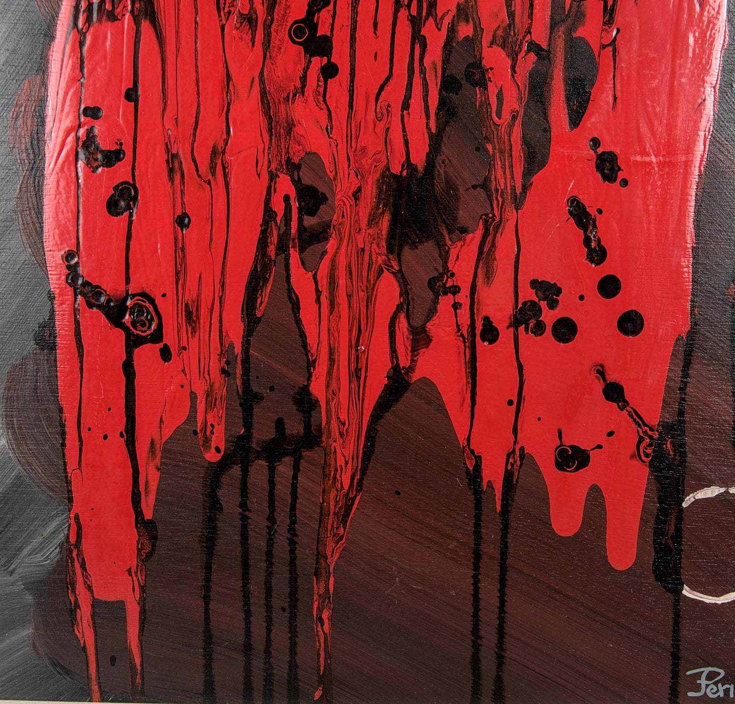 Perico Fernández | Abstracción Visceral | Técnica Mixta sobre Soporte Rígido | 1990
