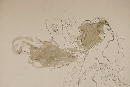 JOSÉ GARCÍA OCEJO | EL HADA DEL SILENCIO (1972) | DIBUJO ORIGINAL | GENERACIÓN DE LA RUPTURA