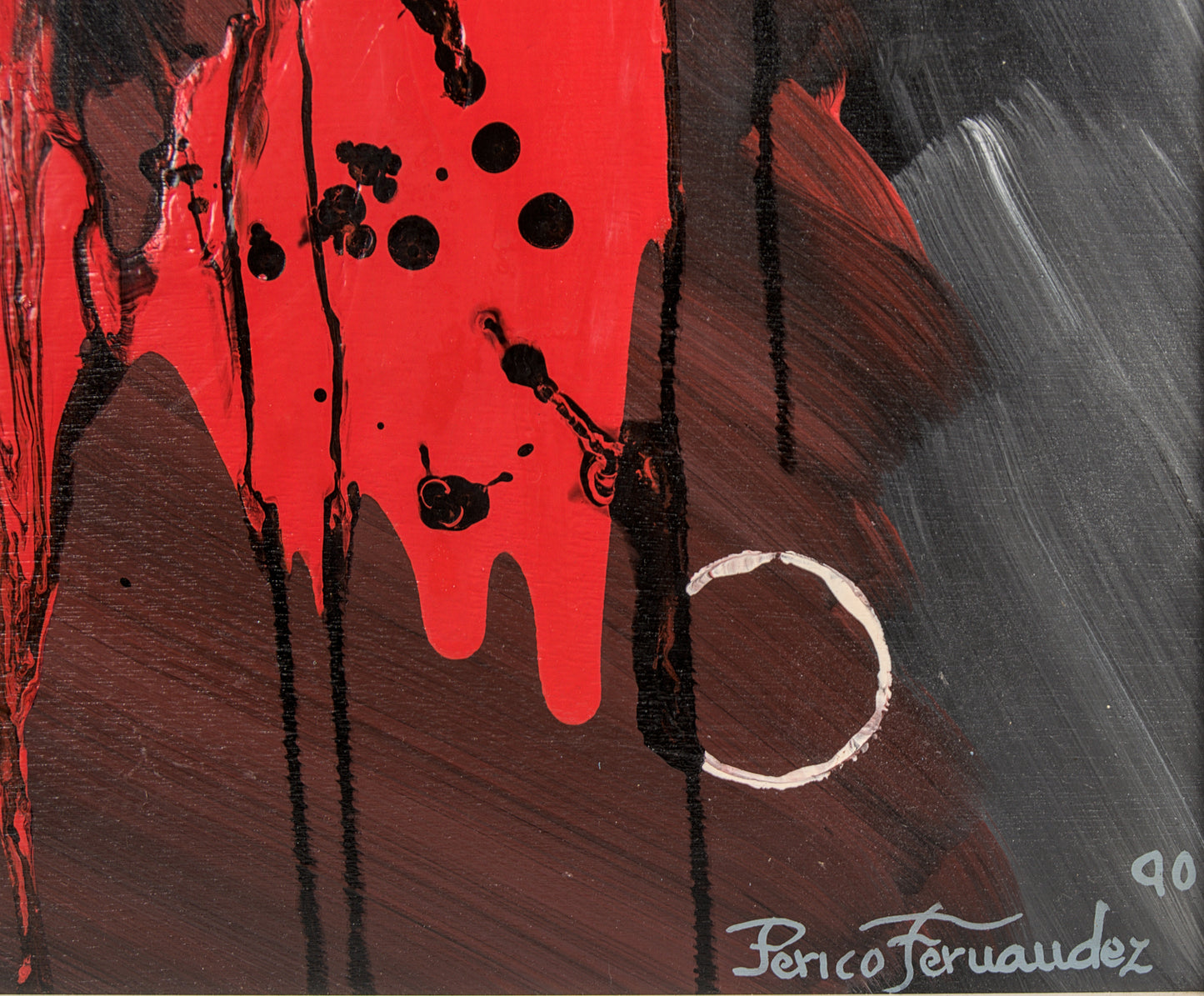 Perico Fernández | Abstracción Visceral | Técnica Mixta sobre Soporte Rígido | 1990