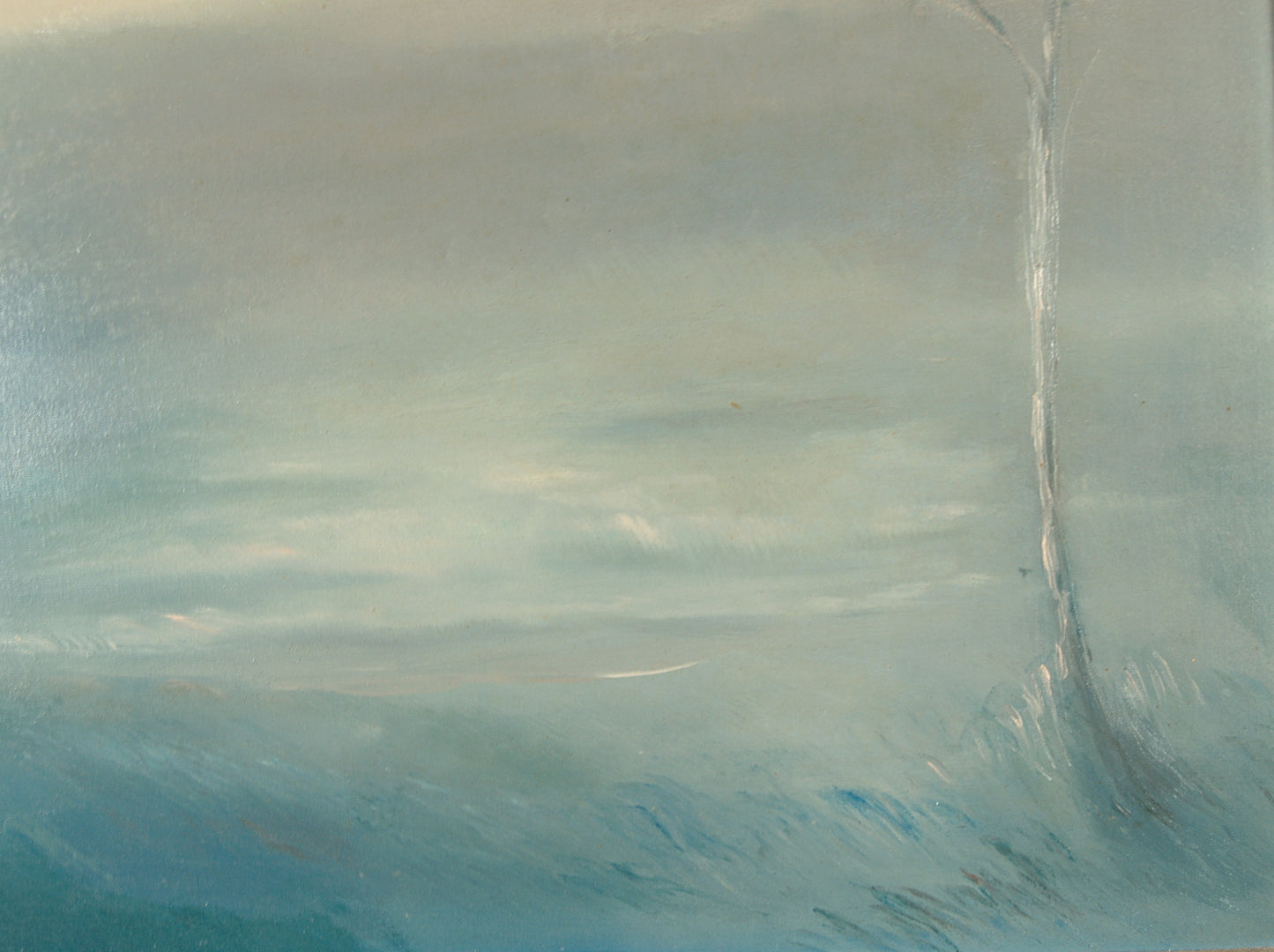 Antonio Hervás Amezcua | Paisaje en Silencio Absoluto | Óleo de Atmósfera Introspectiva (1981)