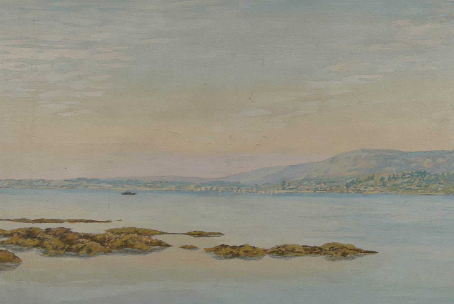 BALBINO COSTA | ANSICHT EINER RUHIGEN RIA | ATMOSPHÄRISCHES LICHT | ÖL AUF LEINWAND