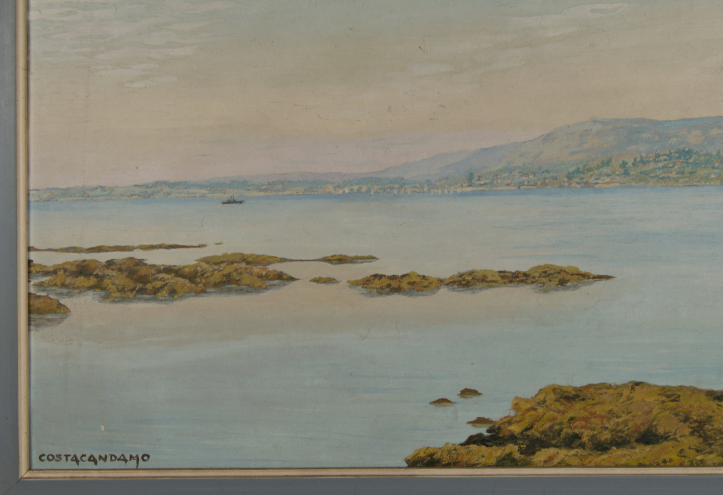 BALBINO COSTA | ANSICHT EINER RUHIGEN RIA | ATMOSPHÄRISCHES LICHT | ÖL AUF LEINWAND