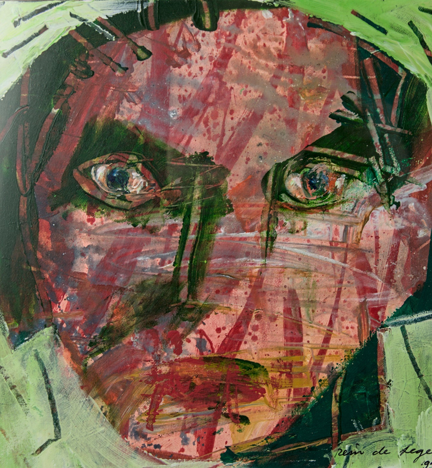 Rein de Lege | Tríptico de Retratos Expresionistas | Técnica Mixta | 1998