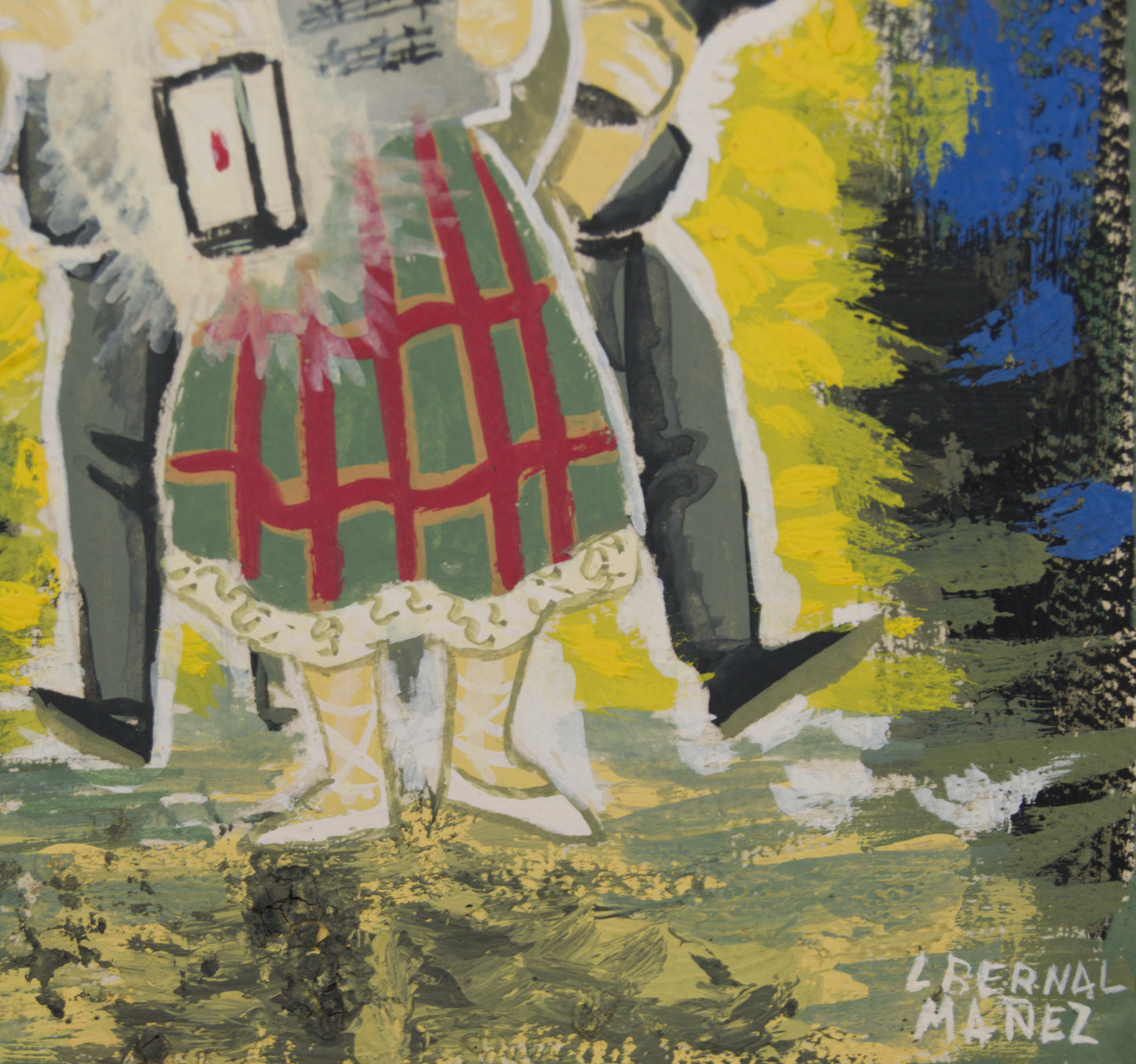 LUIS A. BERNAL MÁÑEZ | VILLANCIQUEROS (CORO TRADICIONAL) | TÉCNICA MIXTA | COSTUMBRISMO ESPAÑOL