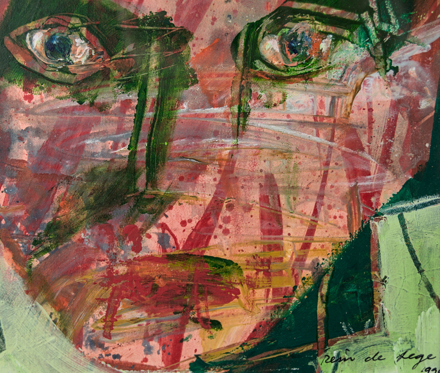 Rein de Lege | Tríptico de Retratos Expresionistas | Técnica Mixta | 1998
