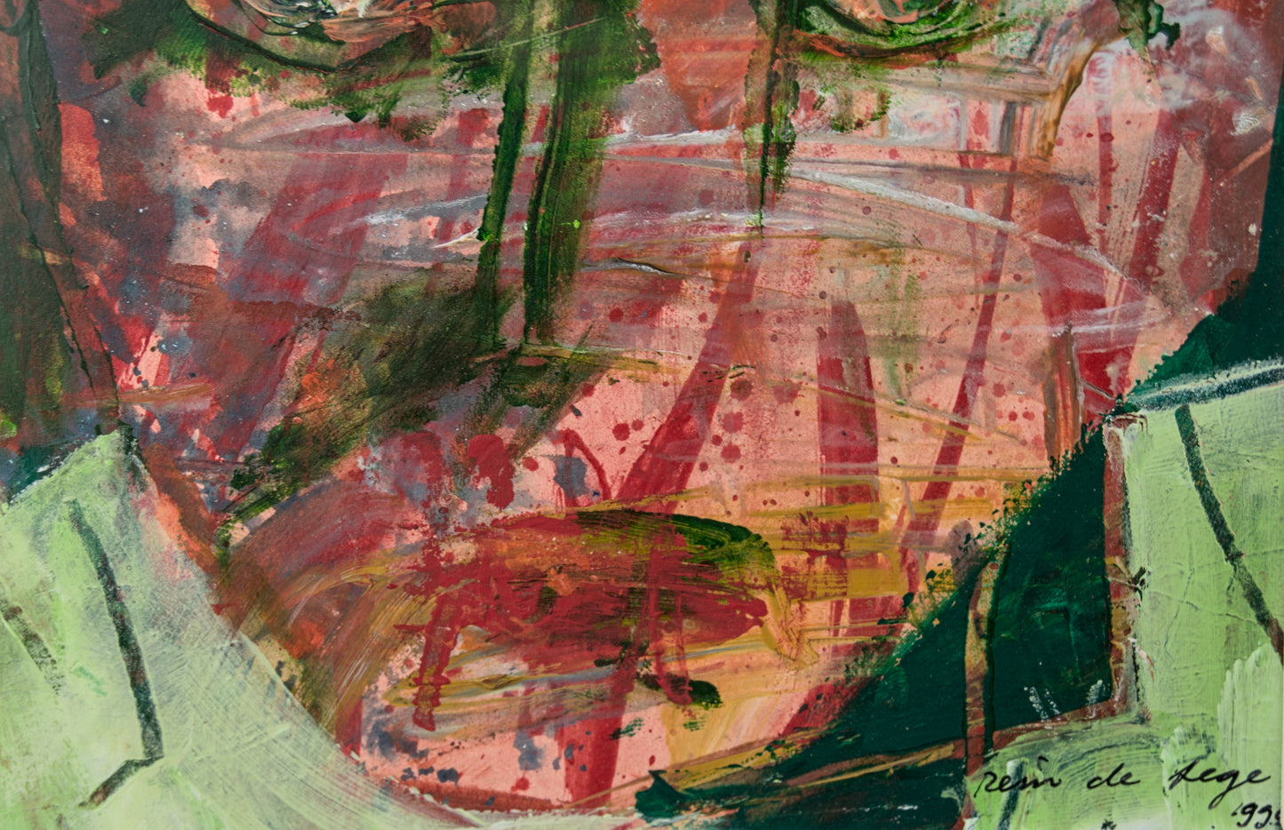 Rein de Lege | Tríptico de Retratos Expresionistas | Técnica Mixta | 1998