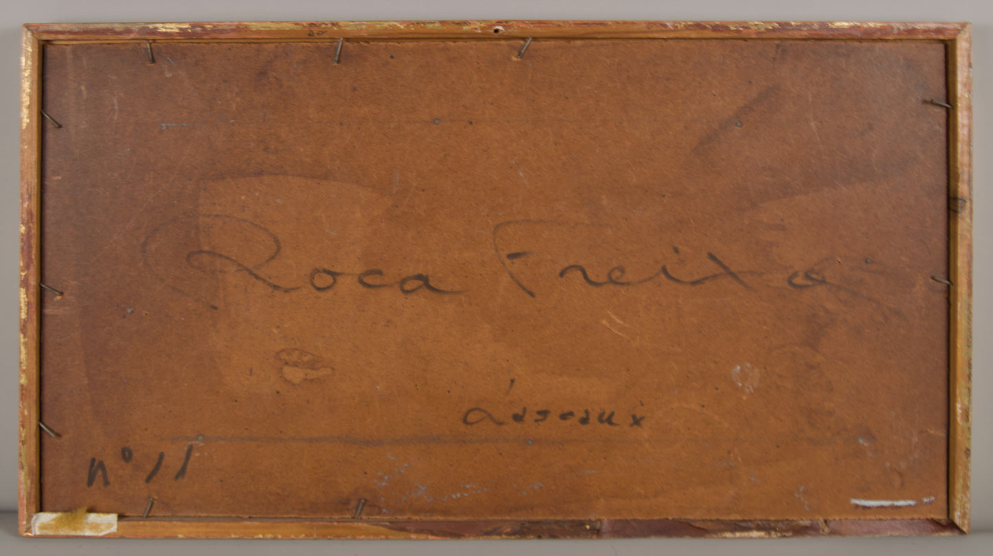 ROCA FREIXAS | HOMMAGE AN LASCAUX: FRIEZE VON BISON UND HIRSCH | MATERIALPRIMATIVISMUS | ÖL AUF LEINWAND