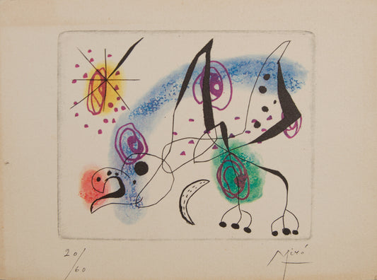 Joan Miró | La Bague d'Aurore | Impresión de Época con Dedicatoria