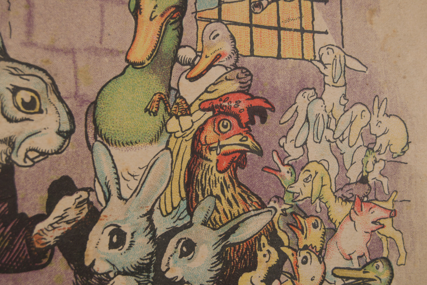 JOAN LLAVERÍAS | LA LECCIÓN Y LA AMENAZA | ILUSTRACIÓN A COLOR | MODERNISMO CATALÁN