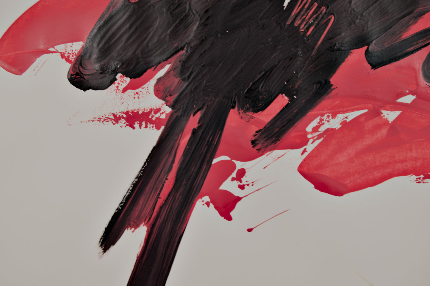 MIGUEL ROS BLASCO | "BRAU": TORO EN ROJO Y NEGRO | NEOEXPRESIONISMO | TÉCNICA MIXTA SOBRE PAPEL