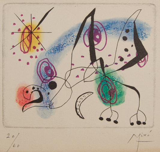 Joan Miró | La Bague d'Aurore | Impresión de Época con Dedicatoria