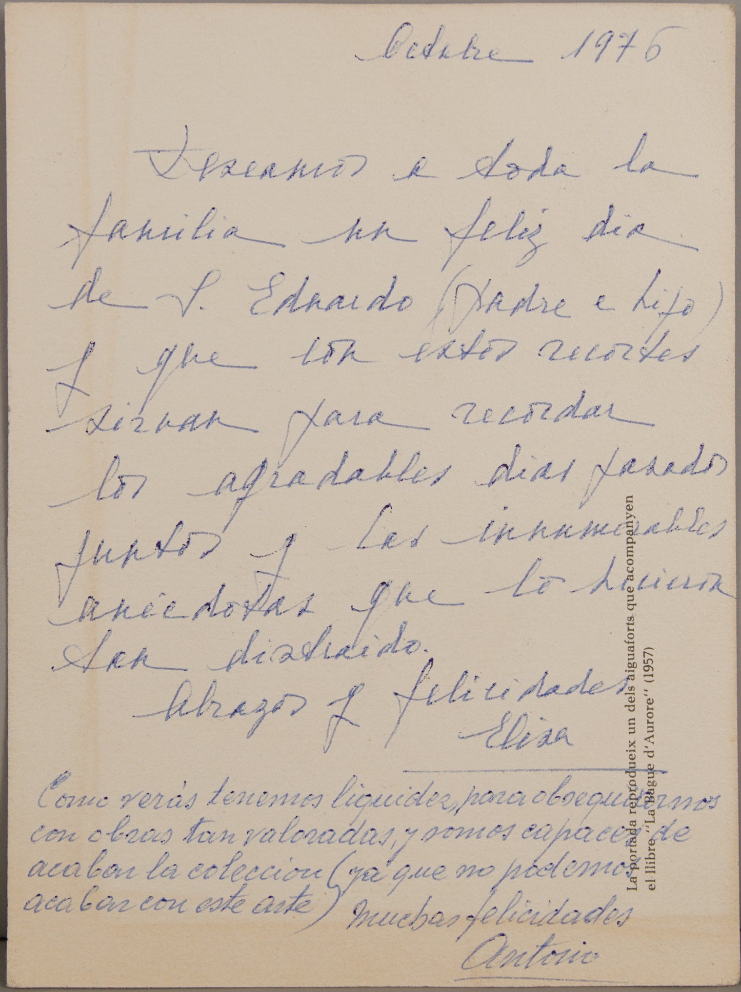 Joan Miró | La Bague d'Aurore | Impresión de Época con Dedicatoria