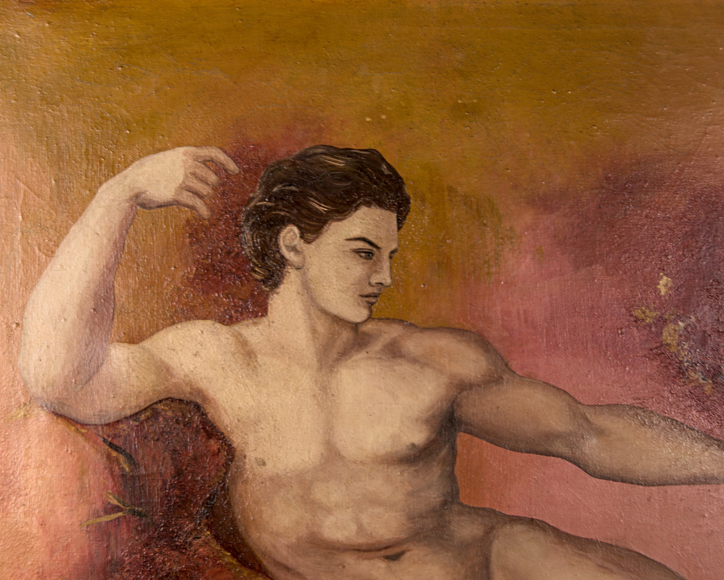 Francisco Benítez | Desnudo Masculino Clásico | Óleo sobre Lienzo