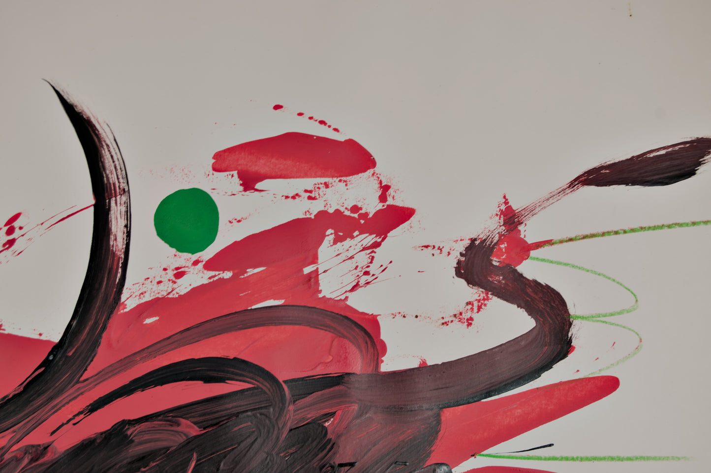 MIGUEL ROS BLASCO | "BRAU": TORO EN ROJO Y NEGRO | NEOEXPRESIONISMO | TÉCNICA MIXTA SOBRE PAPEL