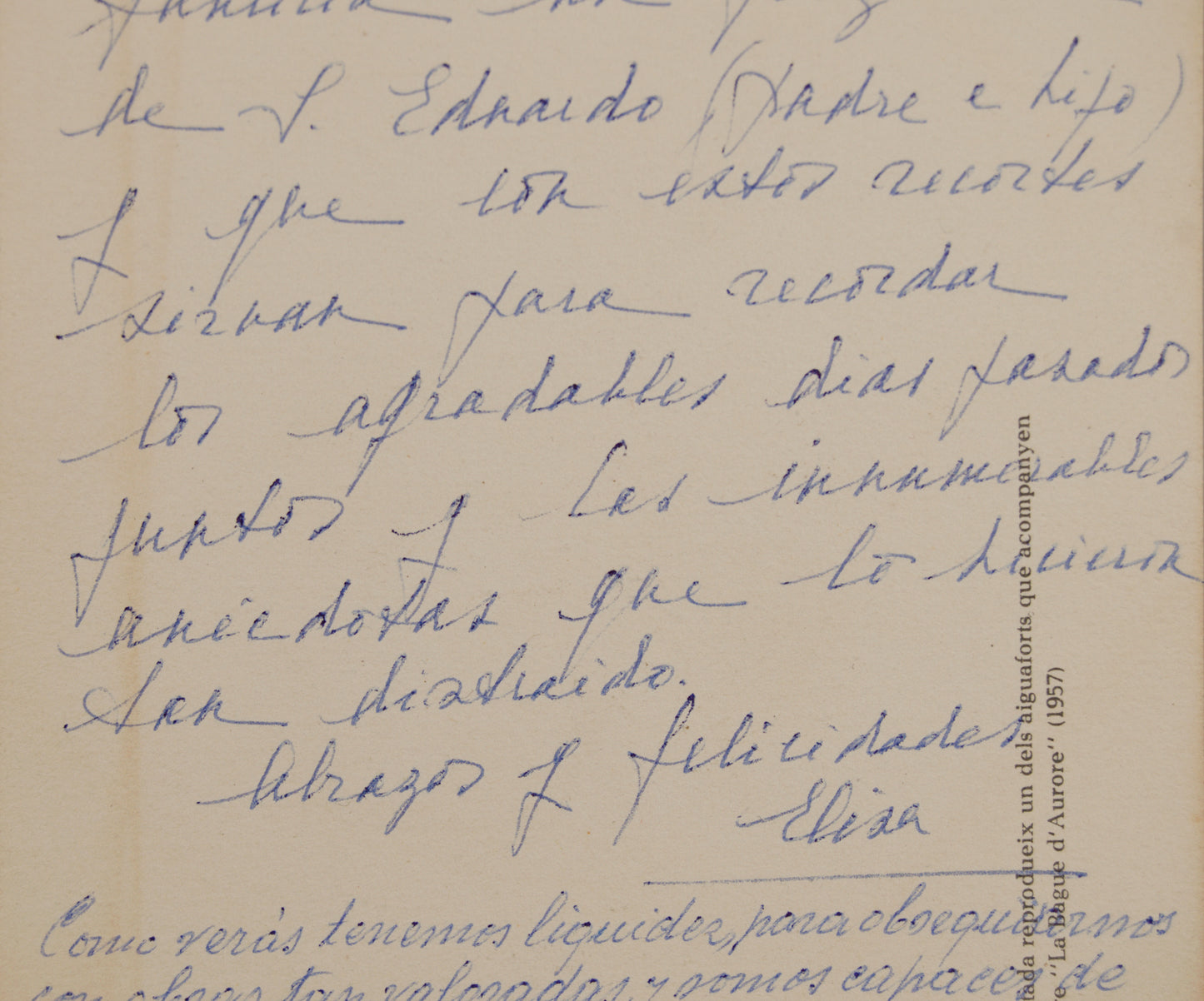 Joan Miró | La Bague d'Aurore | Impresión de Época con Dedicatoria